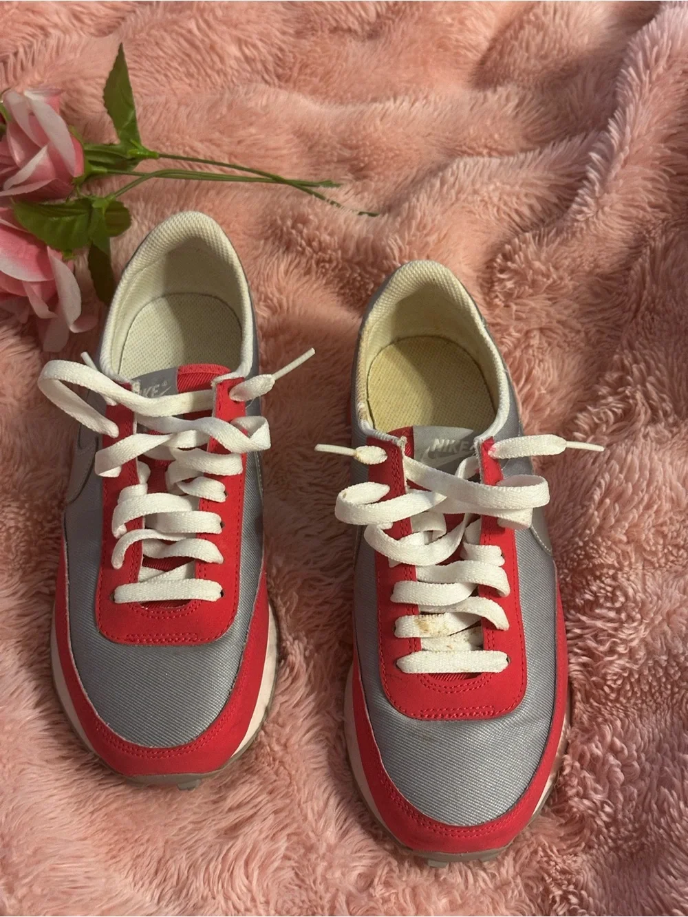 Nike Women’s Runner Sneakers in Pink, Gray and White